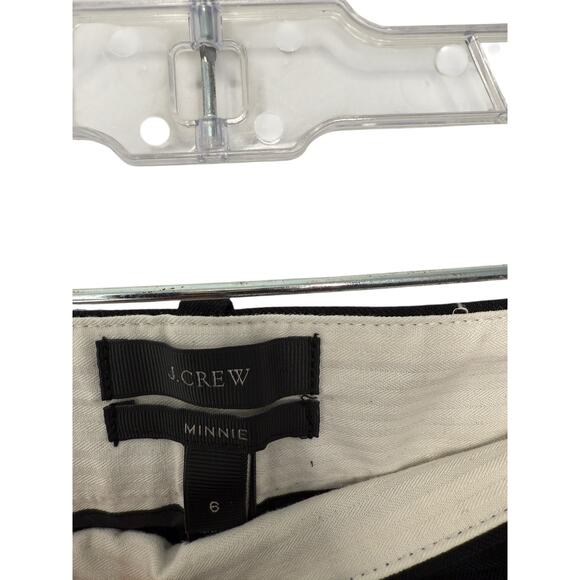 J.Crew Minnie Pants Black Stretch Twill Office Work Career Business Ankle Size 6 - Picture 2 of 10